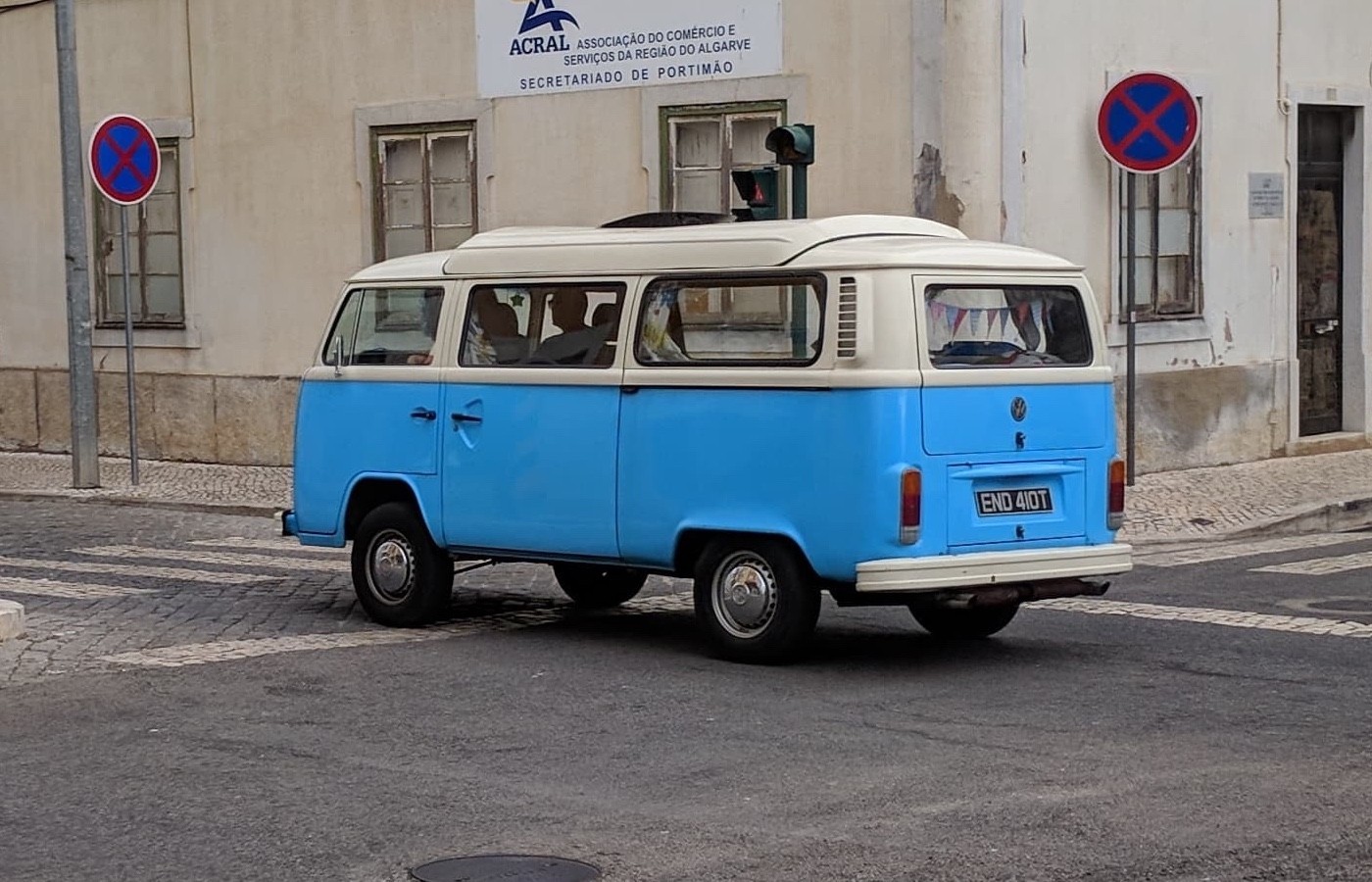 RHD VW campervan seen in Portugal
