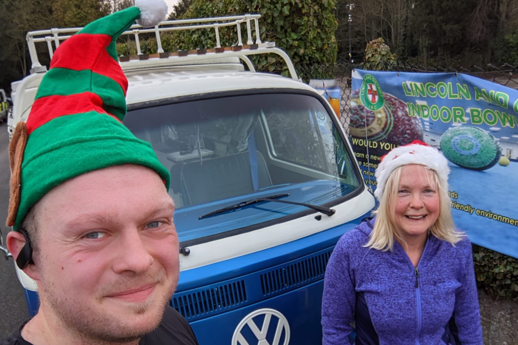 VW Campervan seen on Christmas Day at Lincoln Park Run