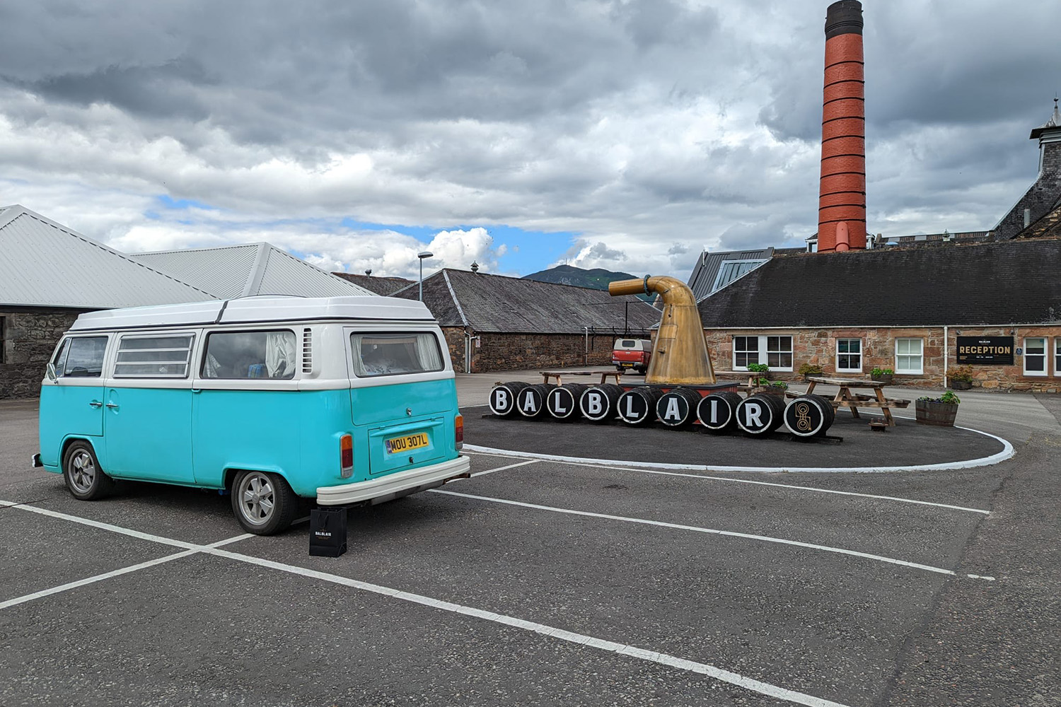 VW Campervan on the North Coast 500